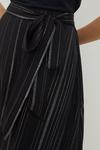 Dorothy Perkins Metallic Stripe Chiffon Midi Skirt thumbnail 4