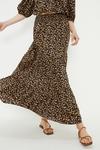 Dorothy Perkins Leopard Tiered Midi Skirt thumbnail 2
