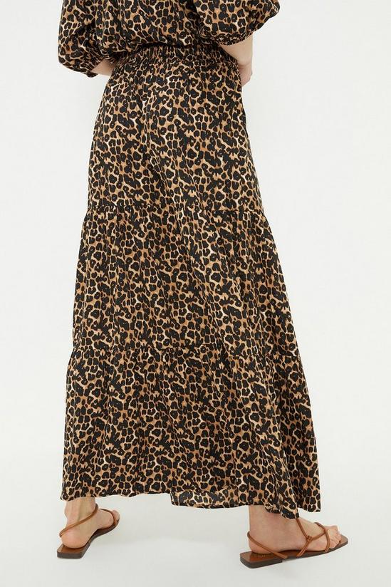 Dorothy Perkins Leopard Tiered Midi Skirt 3