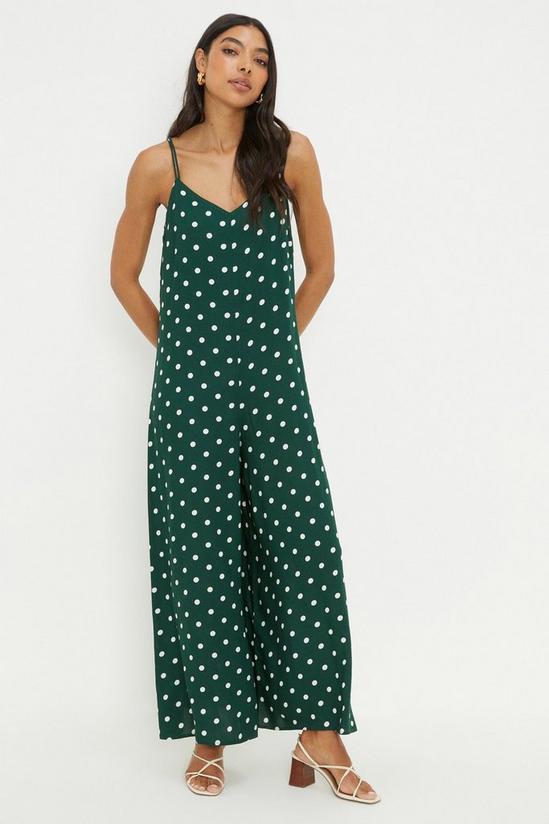 Dorothy Perkins Green Spot Strappy Jumpsuit 2
