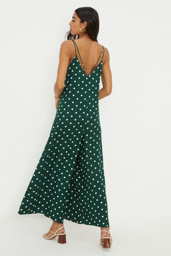Dorothy Perkins Green Spot Strappy Jumpsuit 3