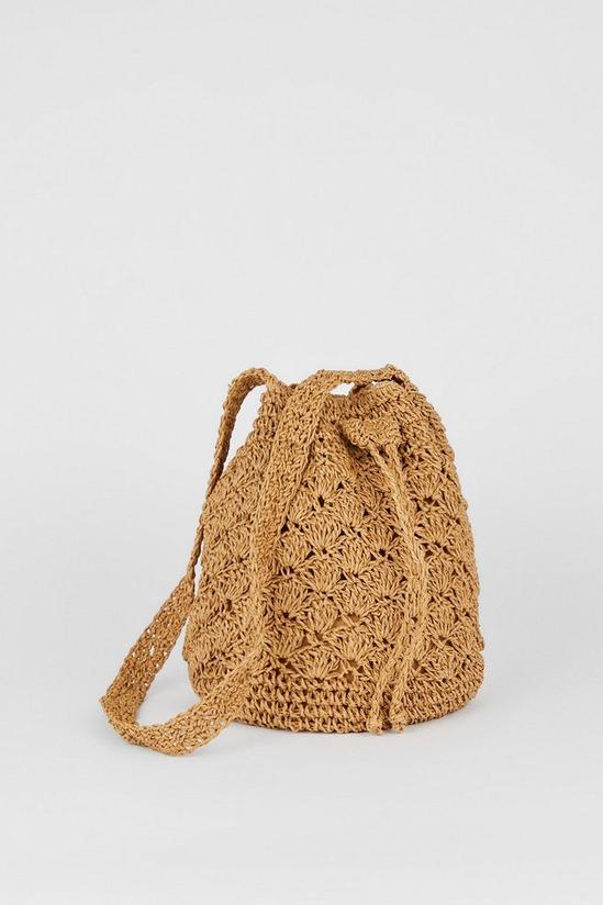 Dorothy Perkins Dara Crochet Drawstring Bucket Bag 3