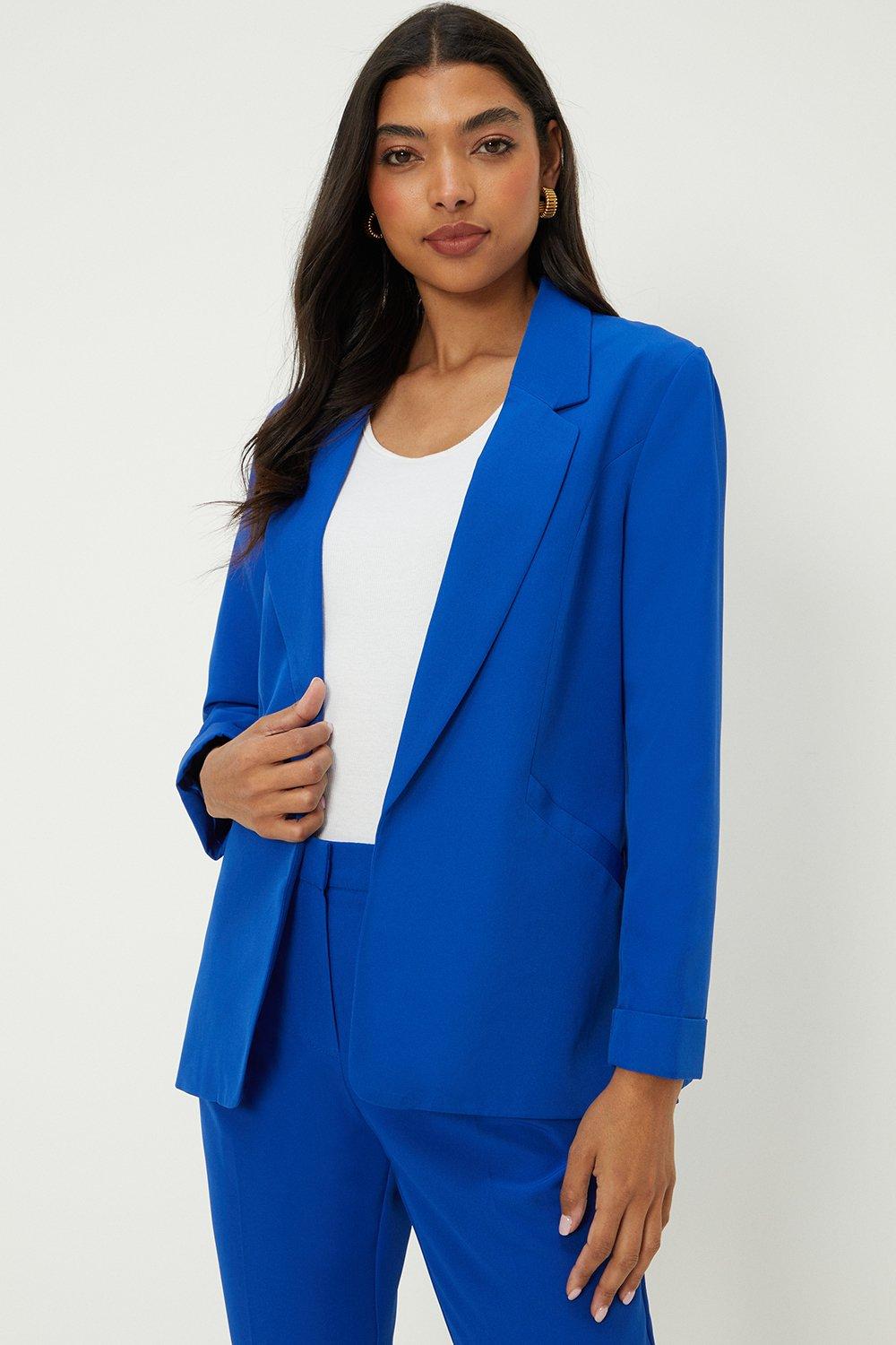 Jackets & Coats | Turnback Cuff Blazer | Dorothy Perkins