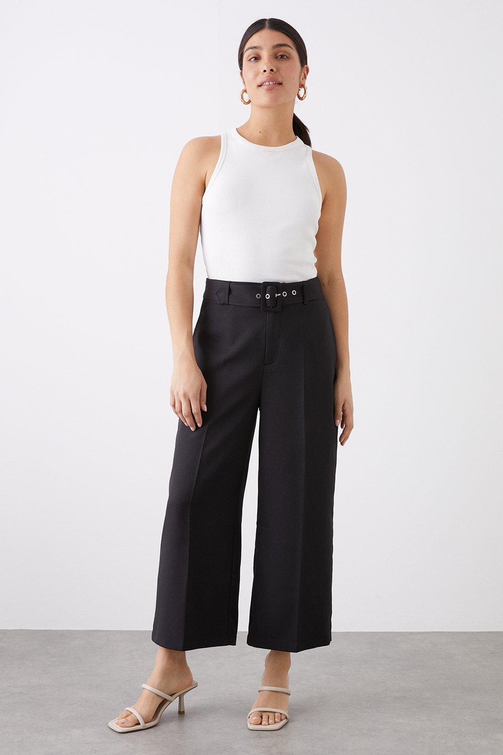 Womens Belted Culotte