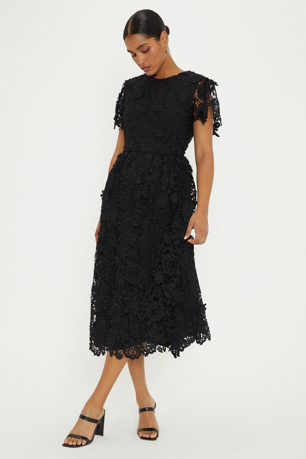 Dorothy perkins 2025 black lace dress