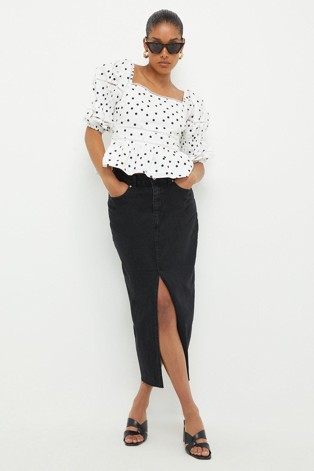 White denim 2025 skirt dorothy perkins