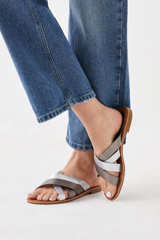 Good For the Sole Good For The Sole: Wide Fit Ashley Multistrap Slide 1