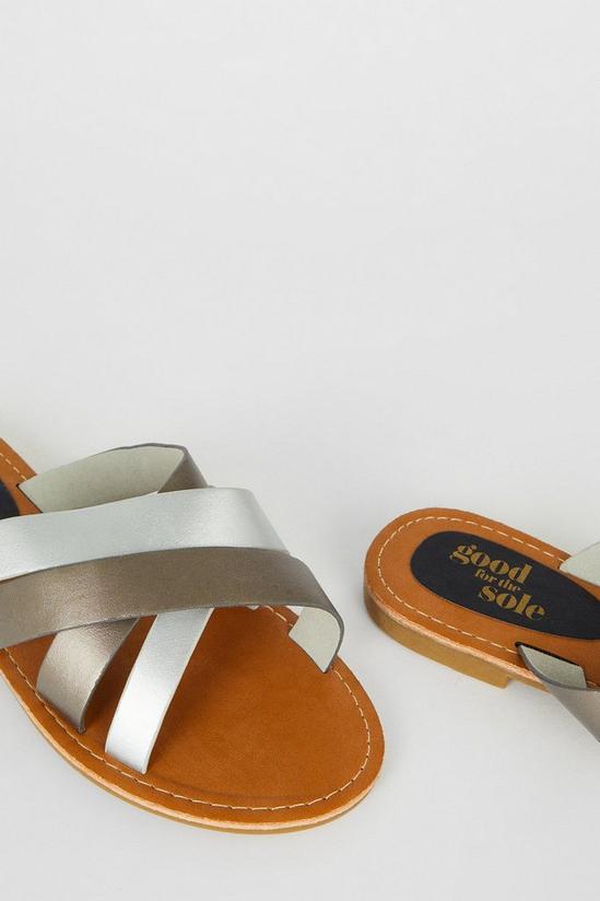 Good For the Sole Good For The Sole: Wide Fit Ashley Multistrap Slide 4