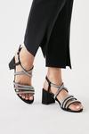 Good For the Sole Good For The Sole: Wide Fit Enya Sparkly Heeled Sandals thumbnail 1