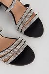 Good For the Sole Good For The Sole: Wide Fit Enya Sparkly Heeled Sandals thumbnail 4