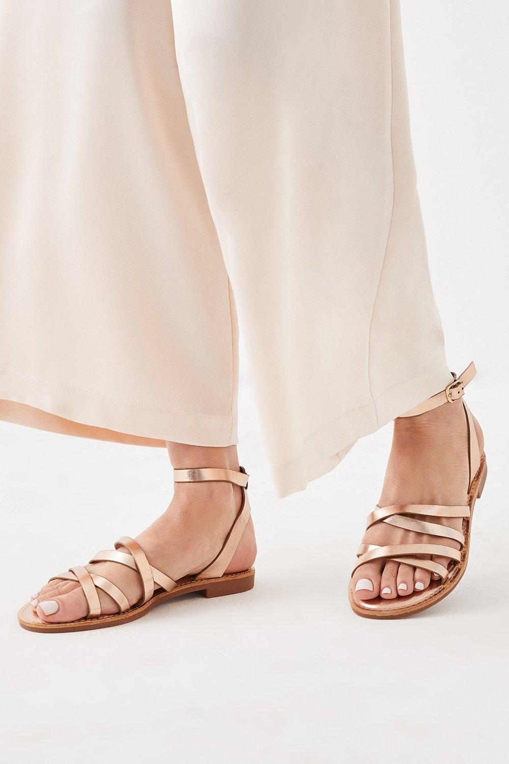 Womens Faith: Melanie Gladiator Flat Sandals