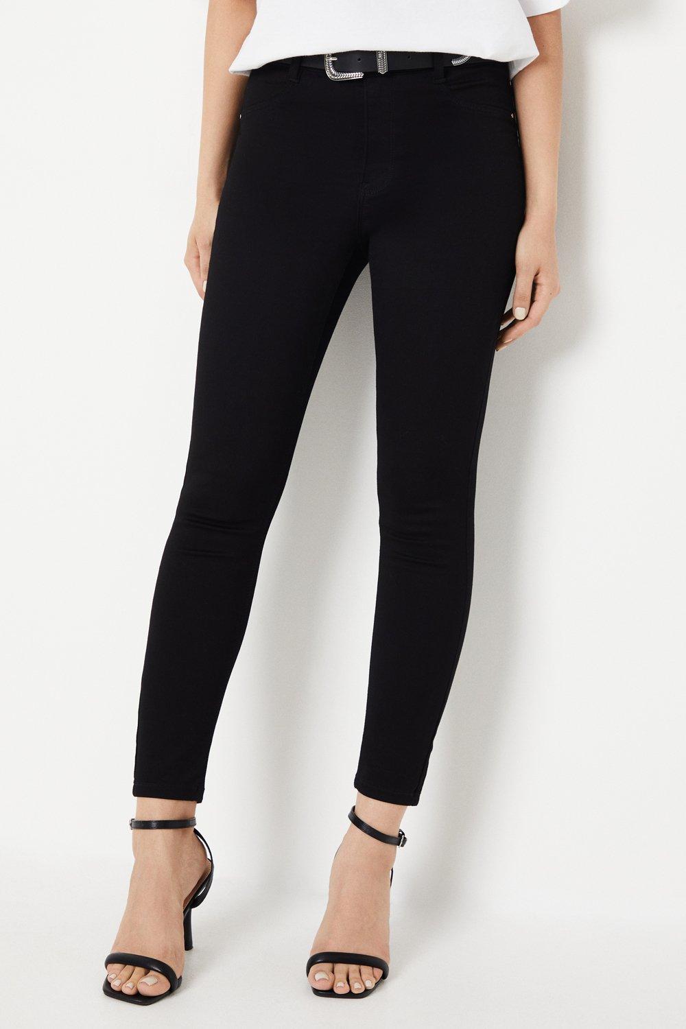 Women's Skinny Ankle Grazer Jeans - black - 12L
