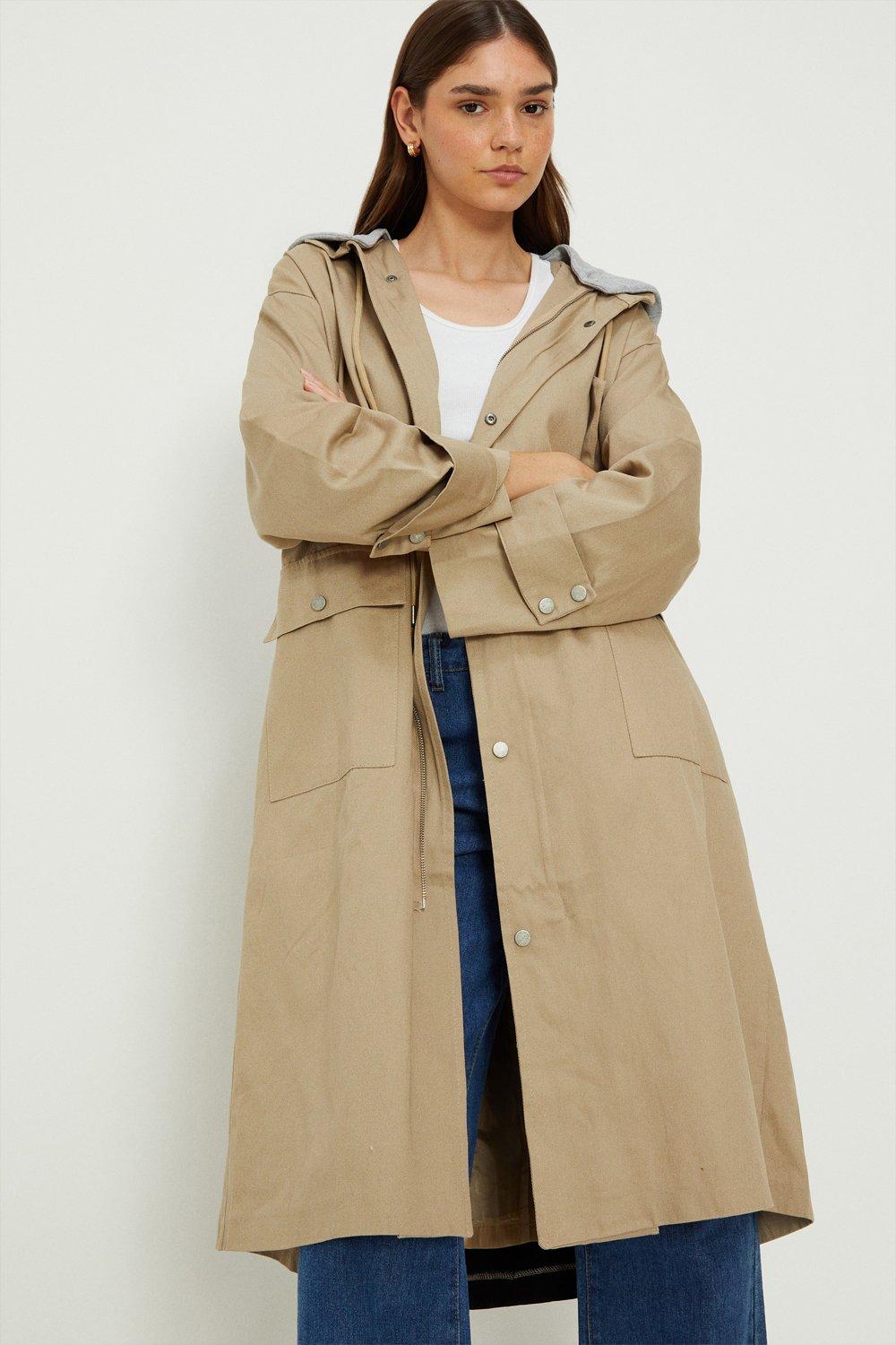 Lipsy duster coat in stone sale