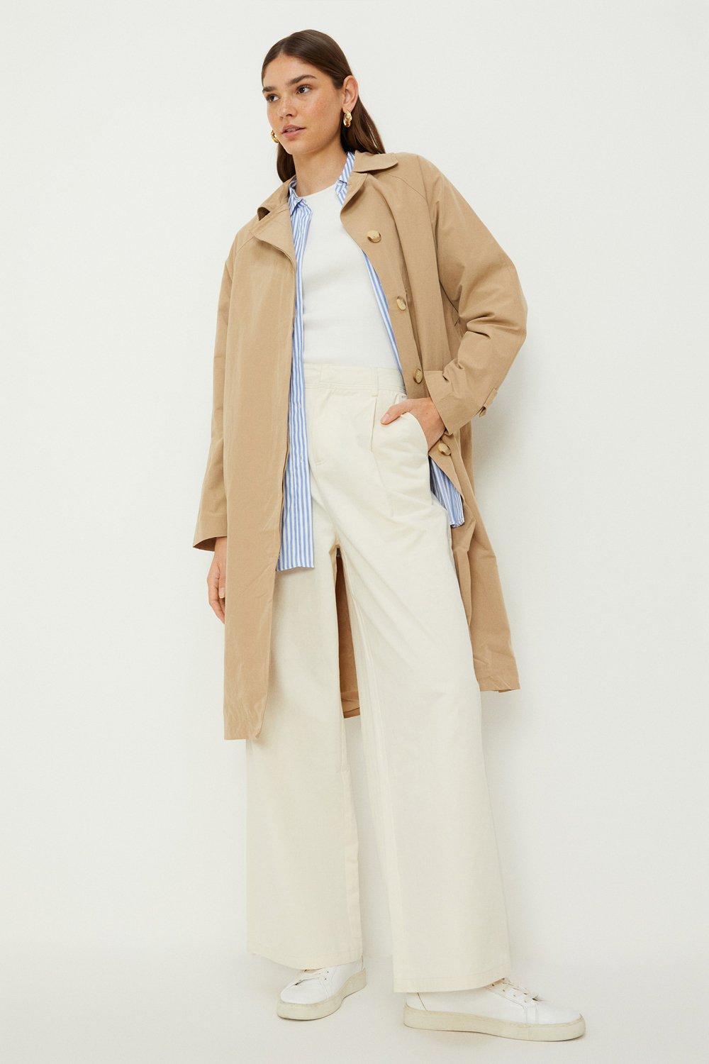 Womens Single Breasted Trench Coat