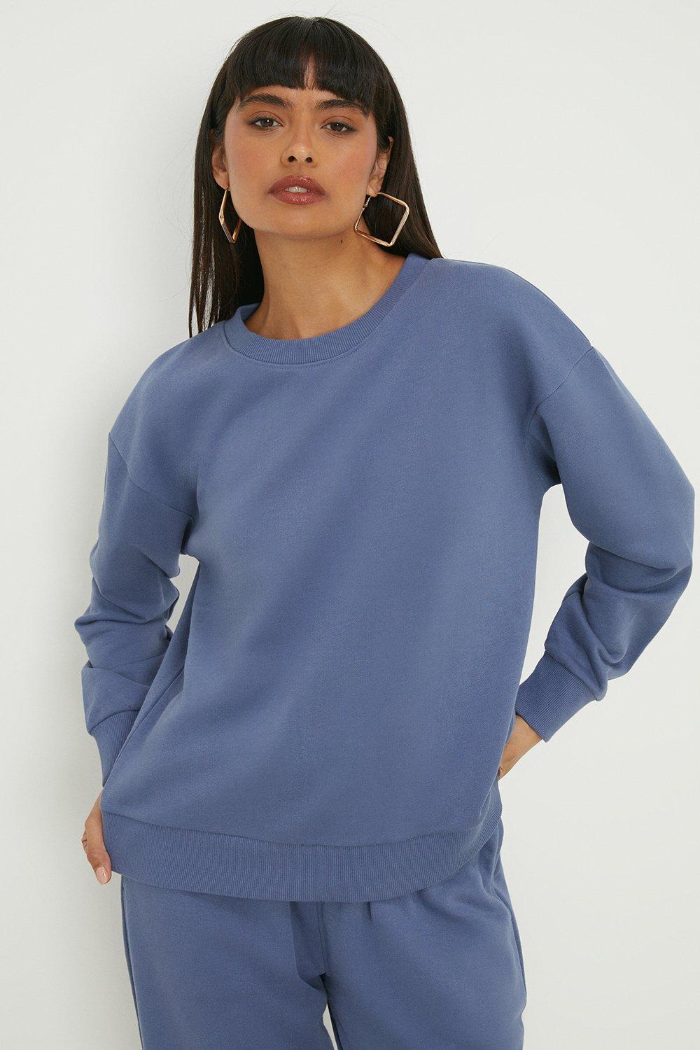 Women’s Crew Neck Sweatshirt - denim-blue - XL