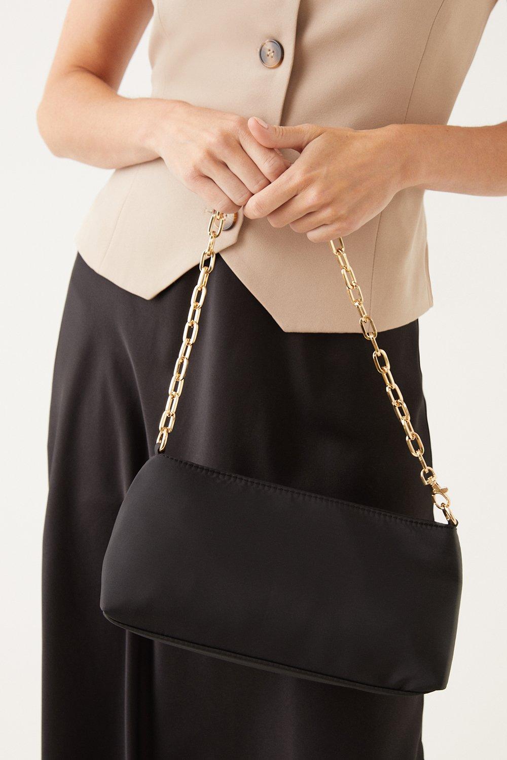 Women's Scarlett Chain Shoulder Bag - black - ONE SIZE