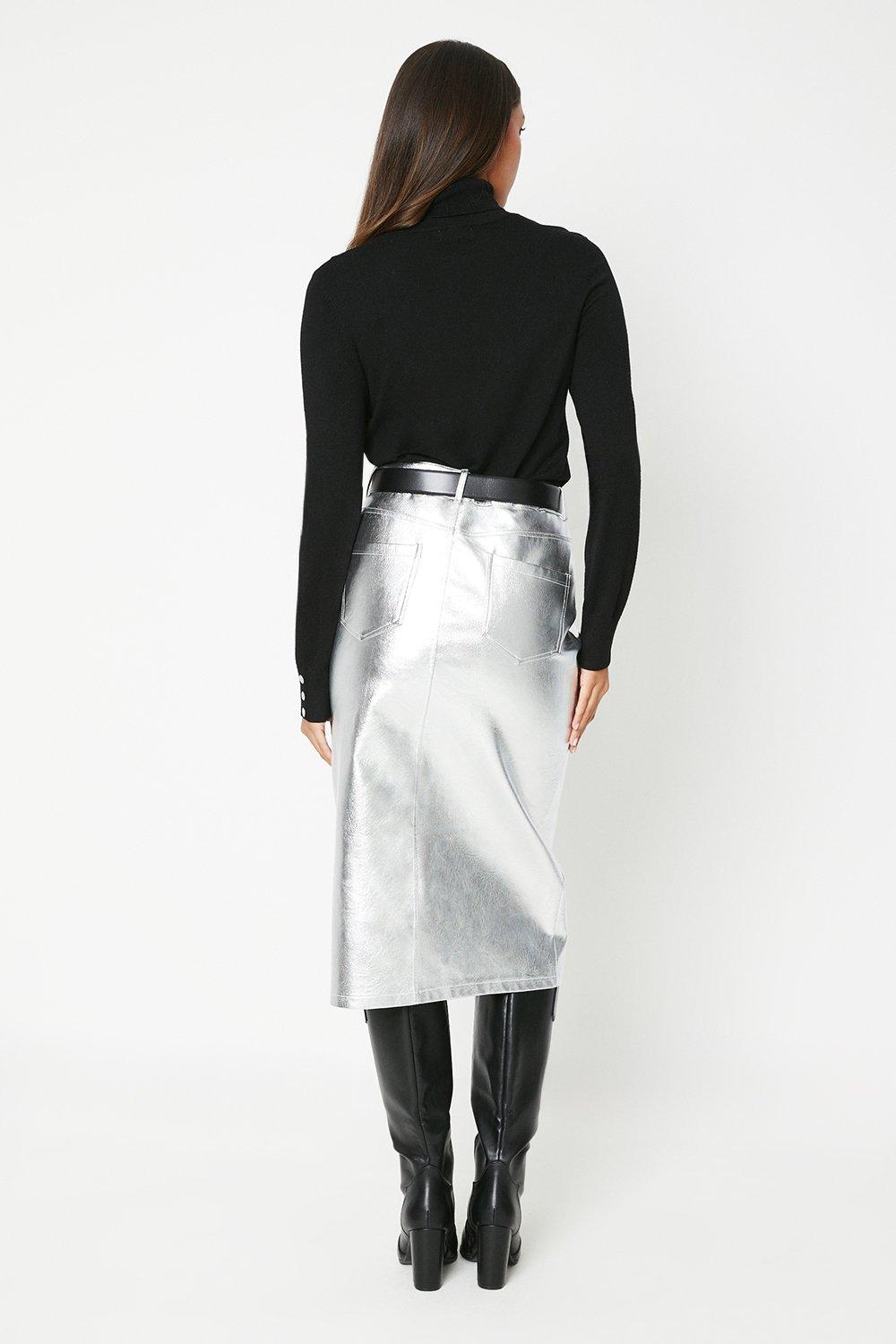 Silver skirt 2025 dorothy perkins