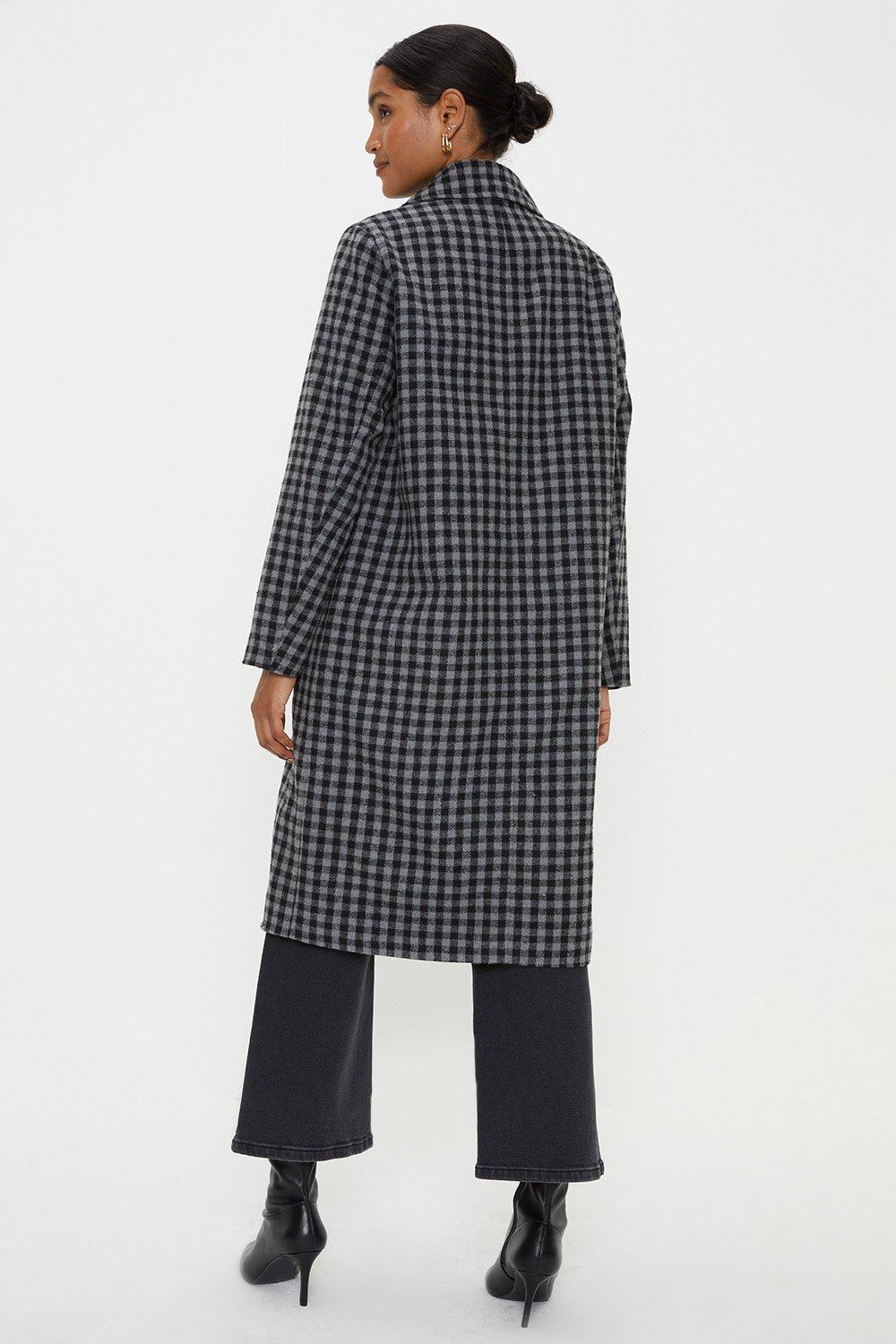 Dorothy perkins check clearance coat