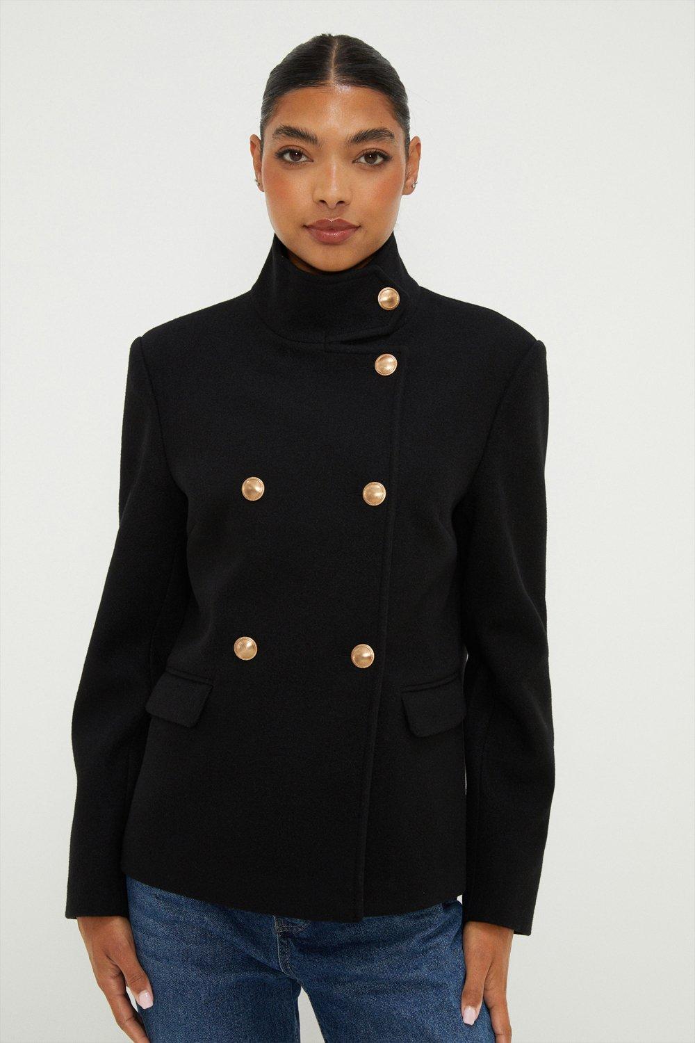 Dorothy perkins shop funnel neck coat