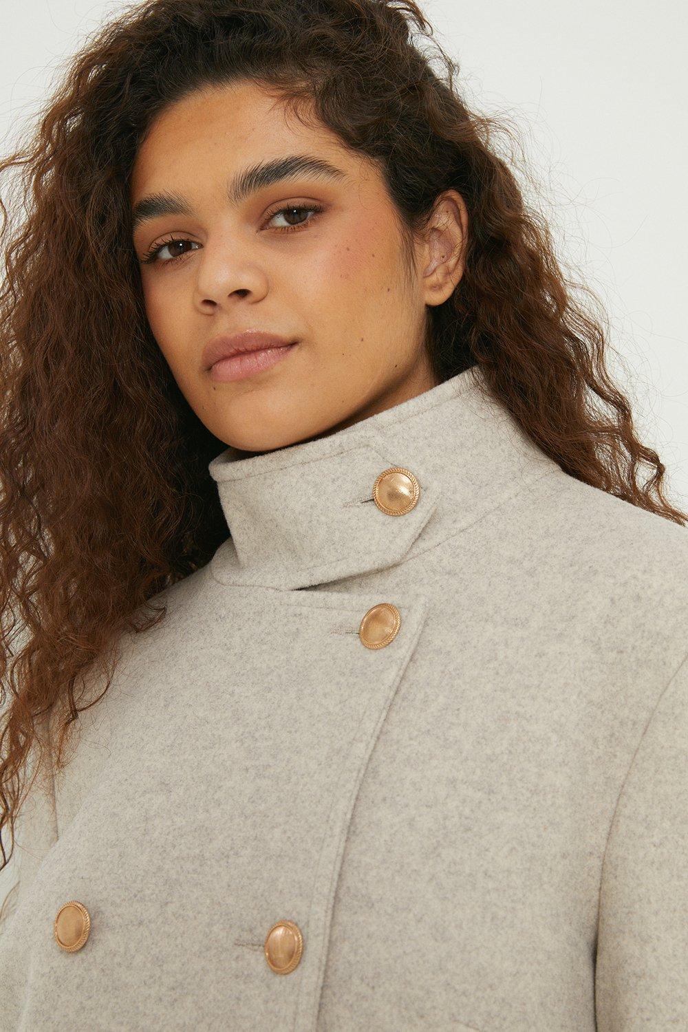 Dorothy perkins clearance funnel neck coat