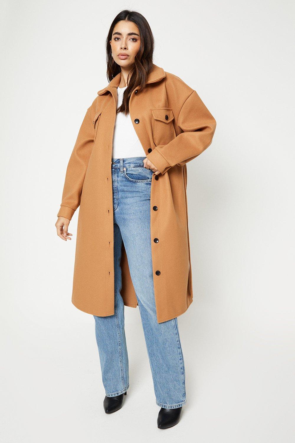 Yumi hot sale camel coat