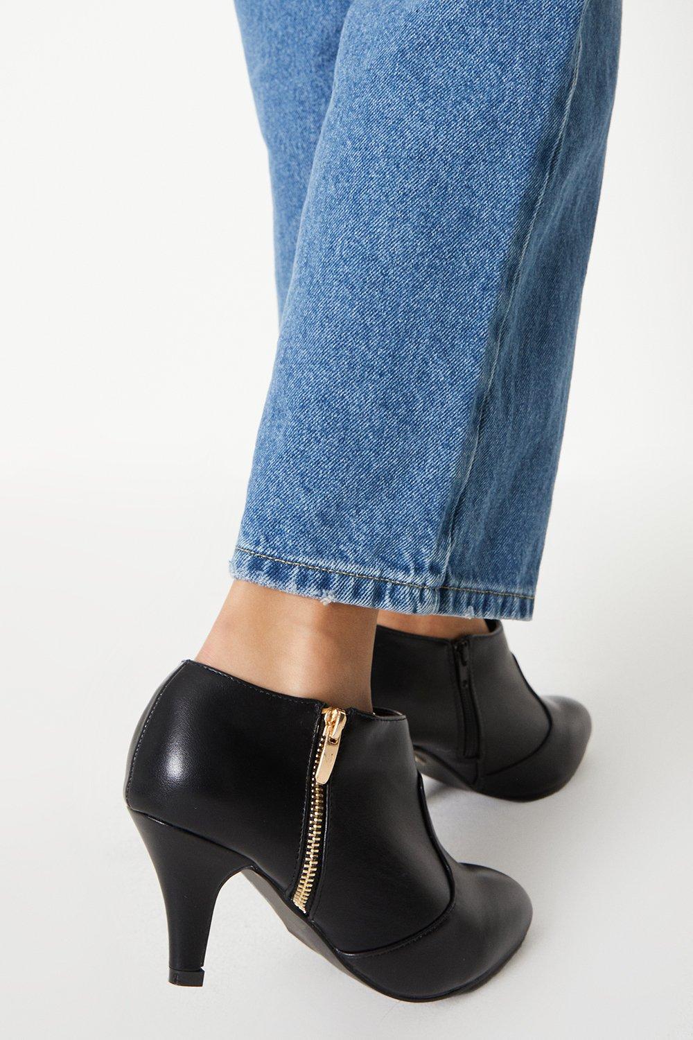 Wide fit discount stiletto ankle boots