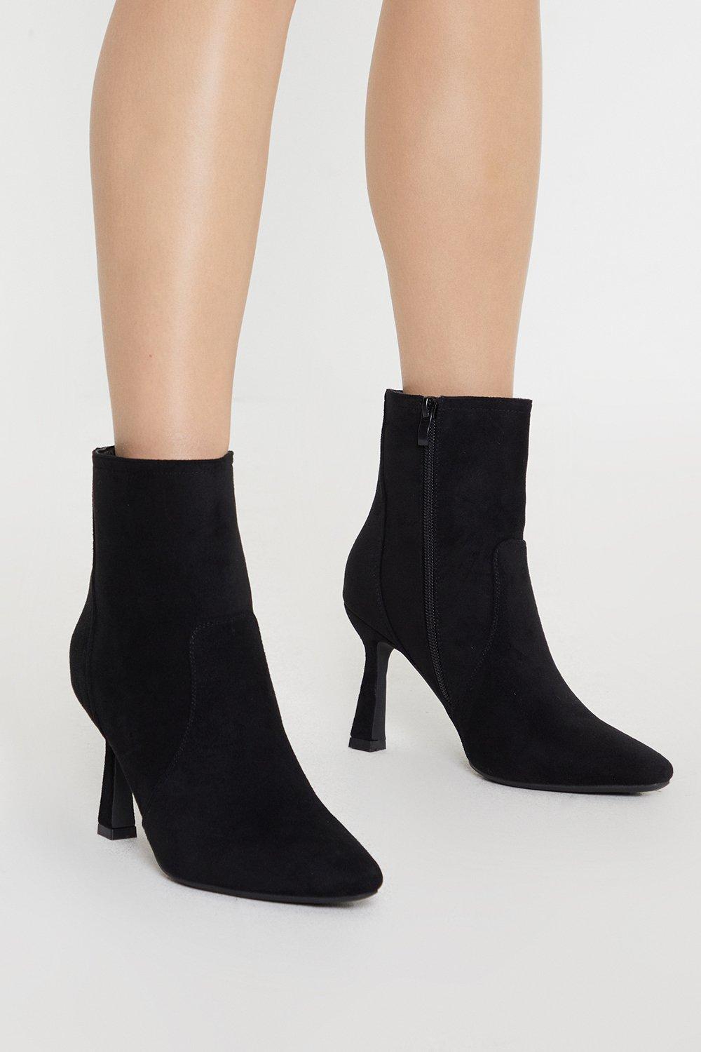 Women’s Faith: Mira Pointed Formal Ankle Boots - black - 7