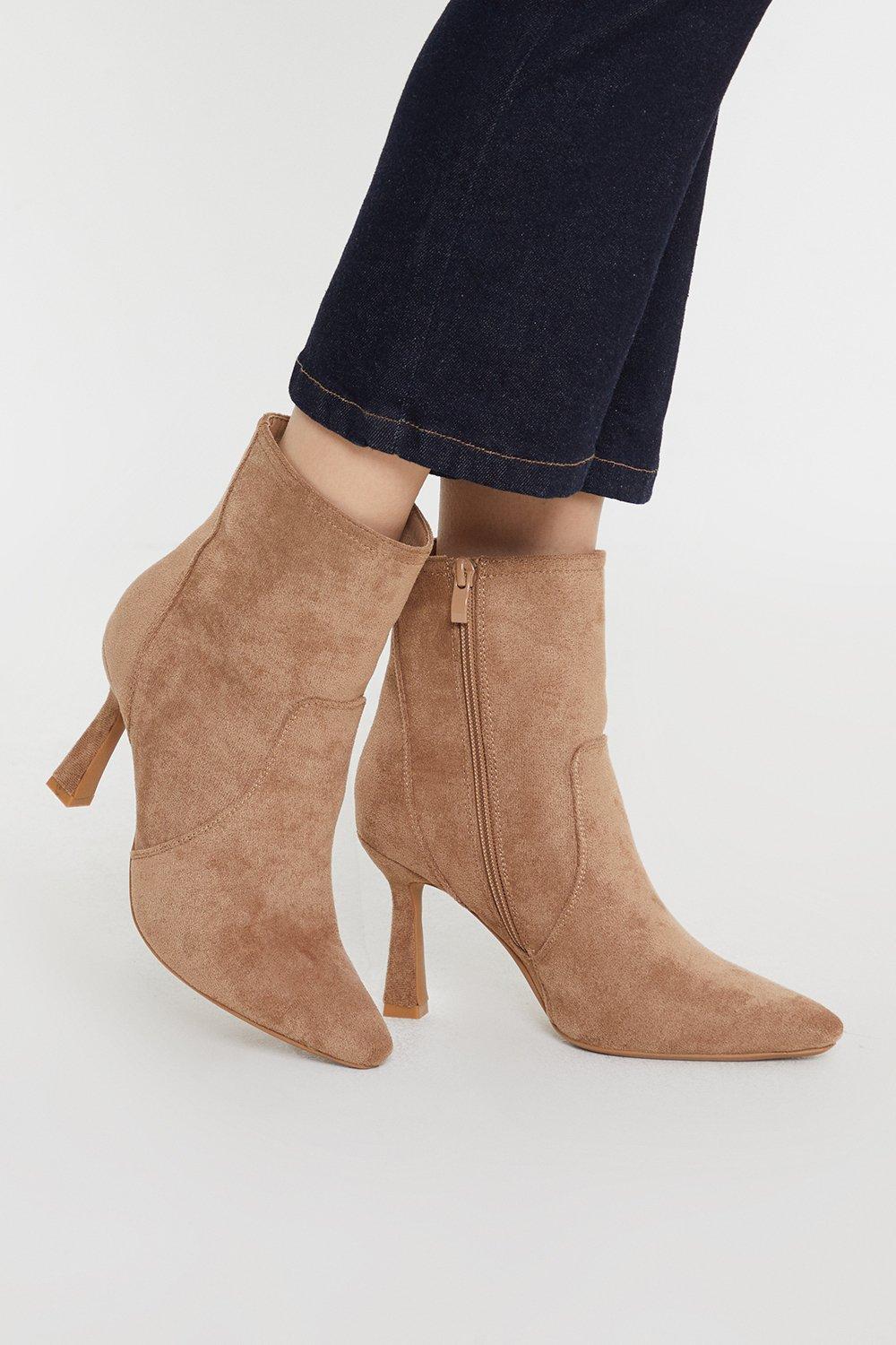 Womens Faith: Mira Pointed Formal Ankle Boots