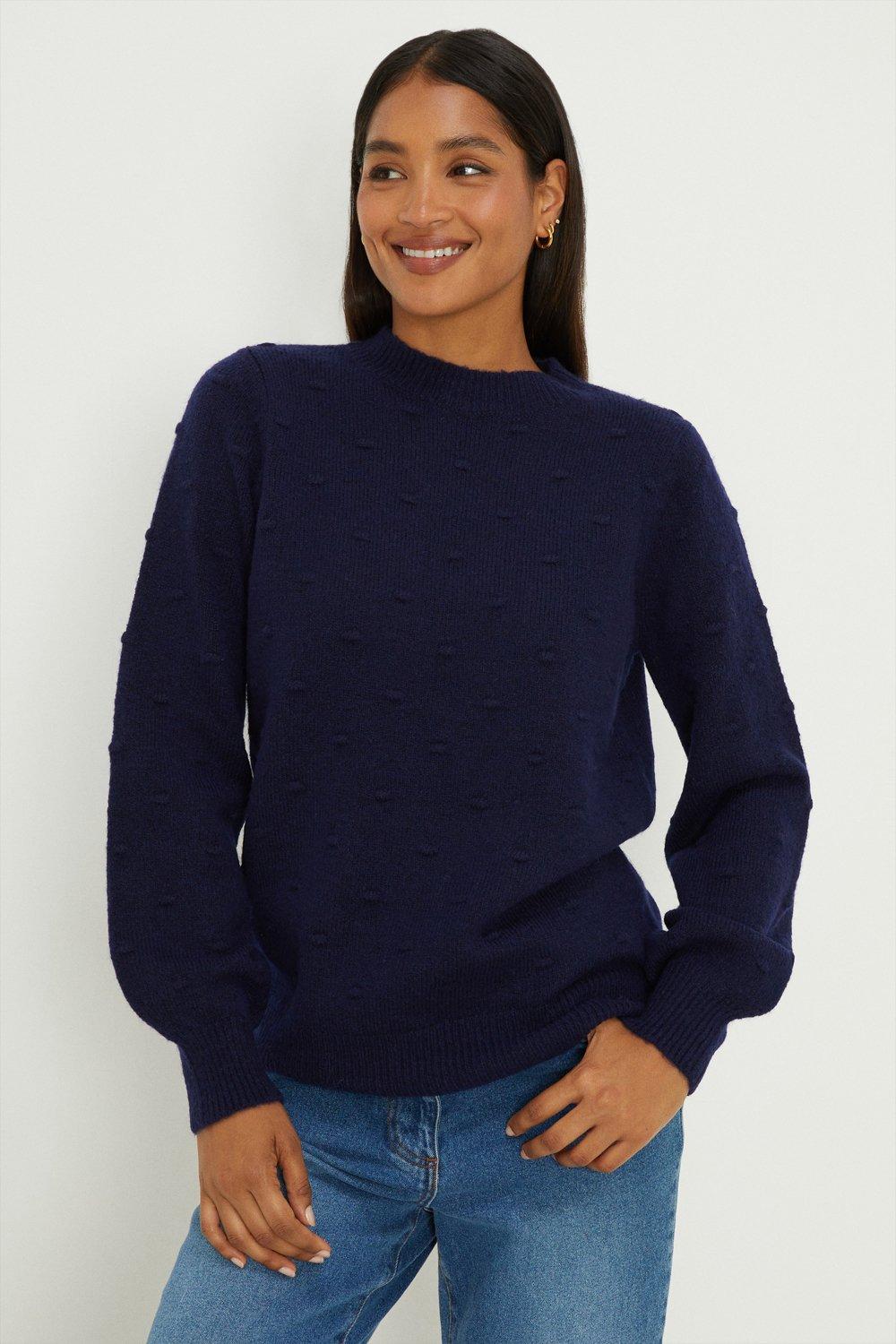 Womens All Over Spot Knitted Jumper