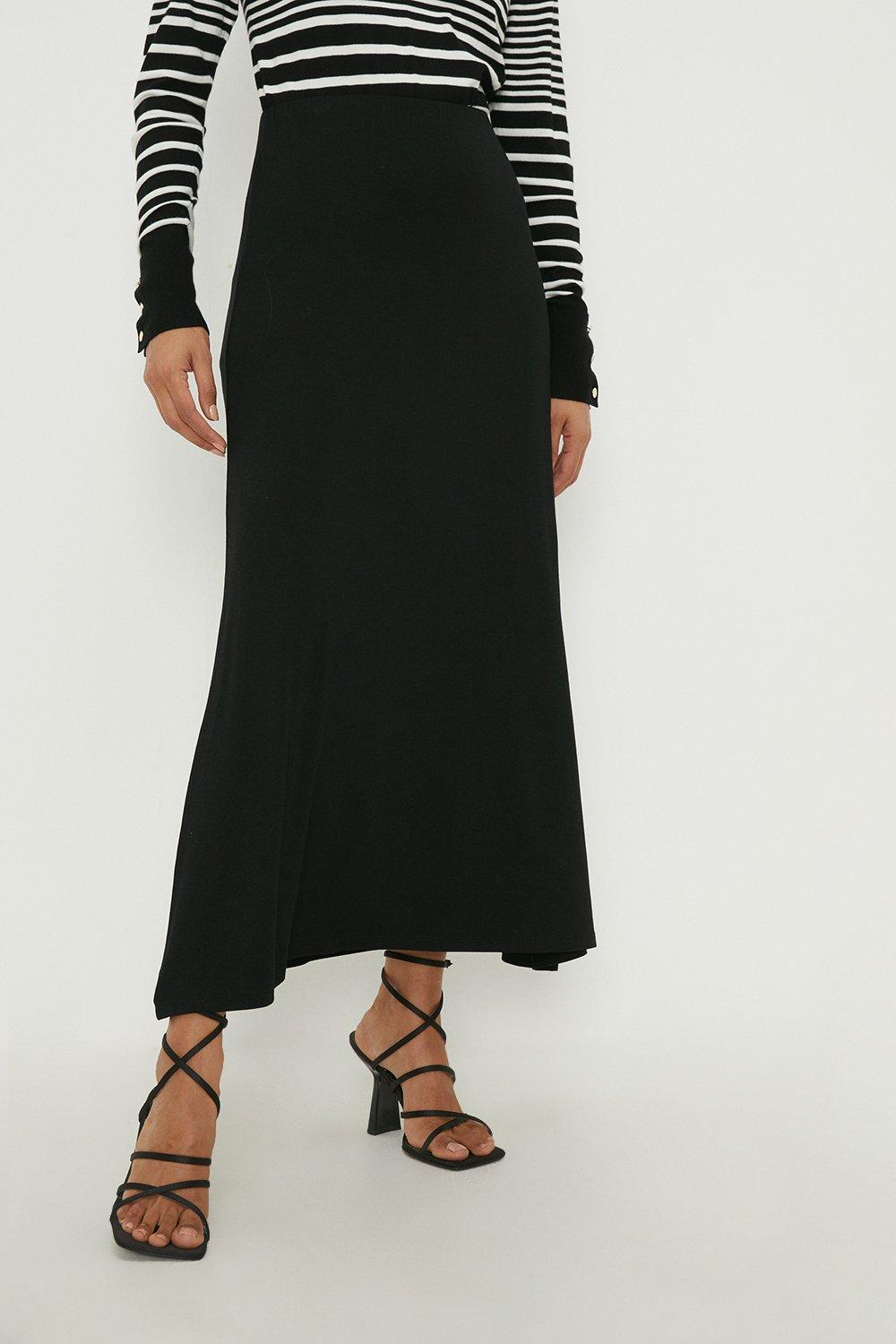 Black midi skirt clearance xl