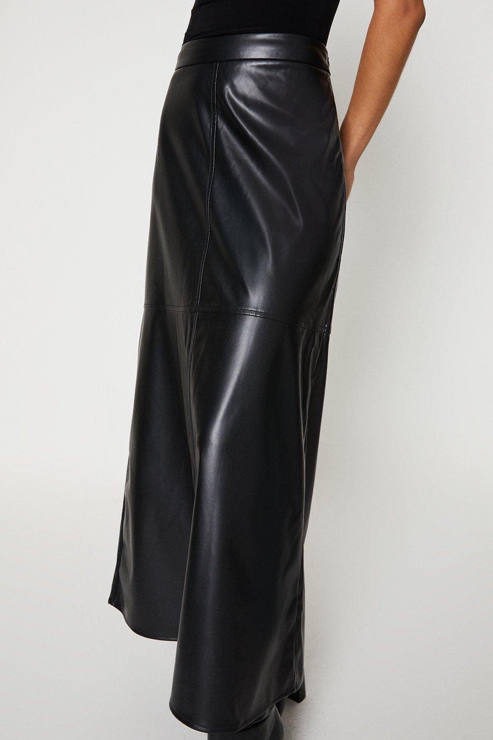 Dorothy perkins leather hot sale look skirt