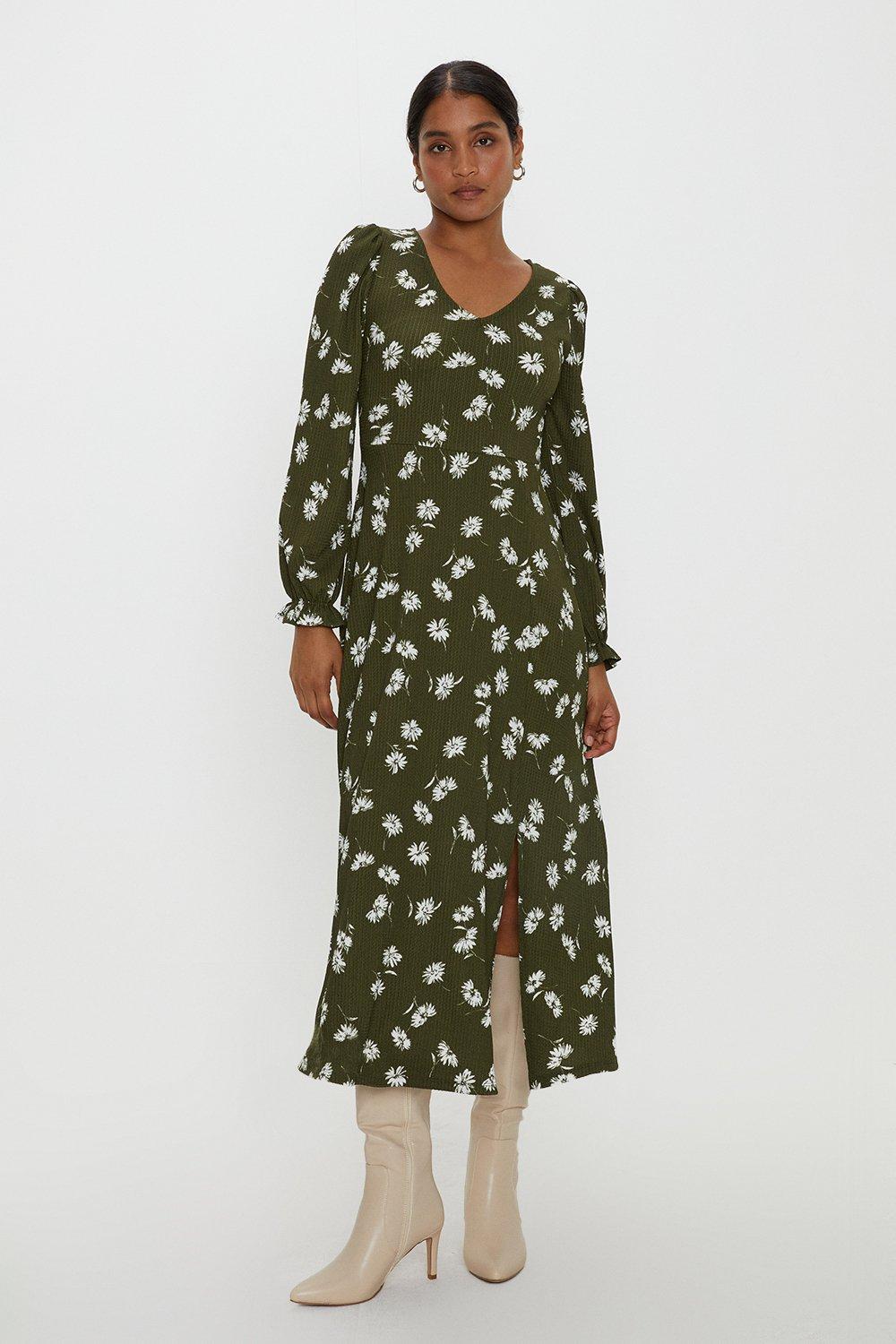 Dorothy perkins best sale green floral dress