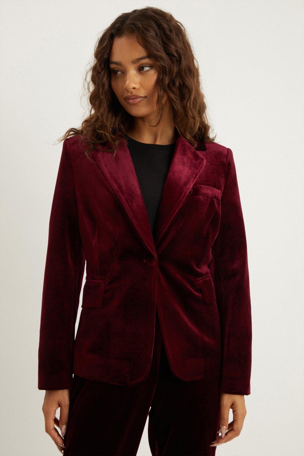 Dorothy perkins shop burgundy jacket