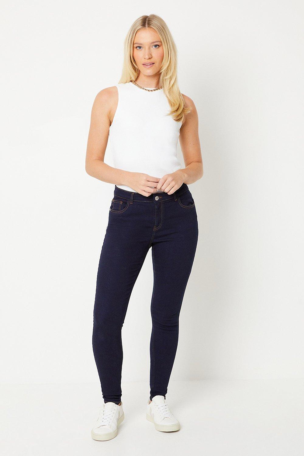 Women's Comfort Stretch Skinny Jeans - indigo - 18