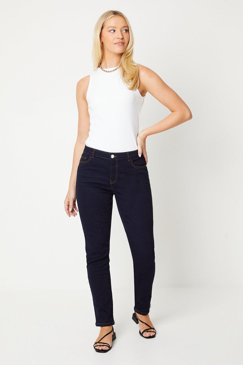 Women's Comfort Stretch Slim Jeans - indigo - 18
