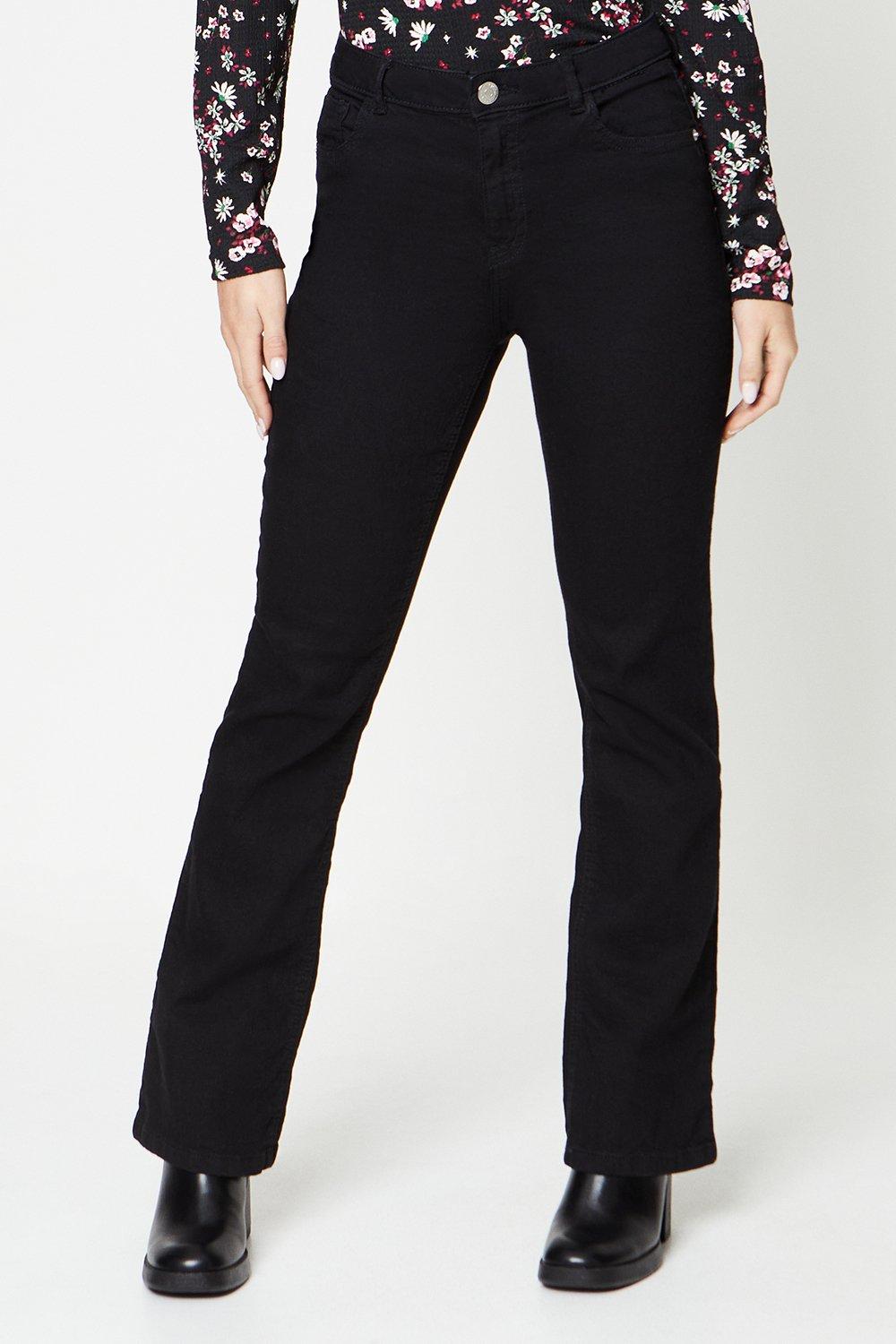 Women’s Petite Comfort Stretch Bootcut Jeans - black - 8