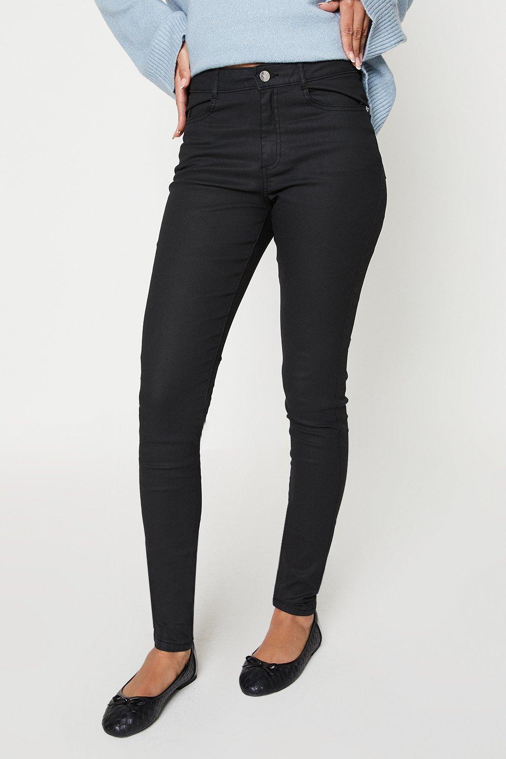 Oasis lily hot sale coated jeans