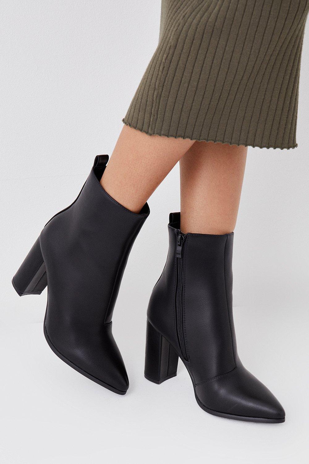 Boots Astro Heeled Ankle Boots Dorothy Perkins