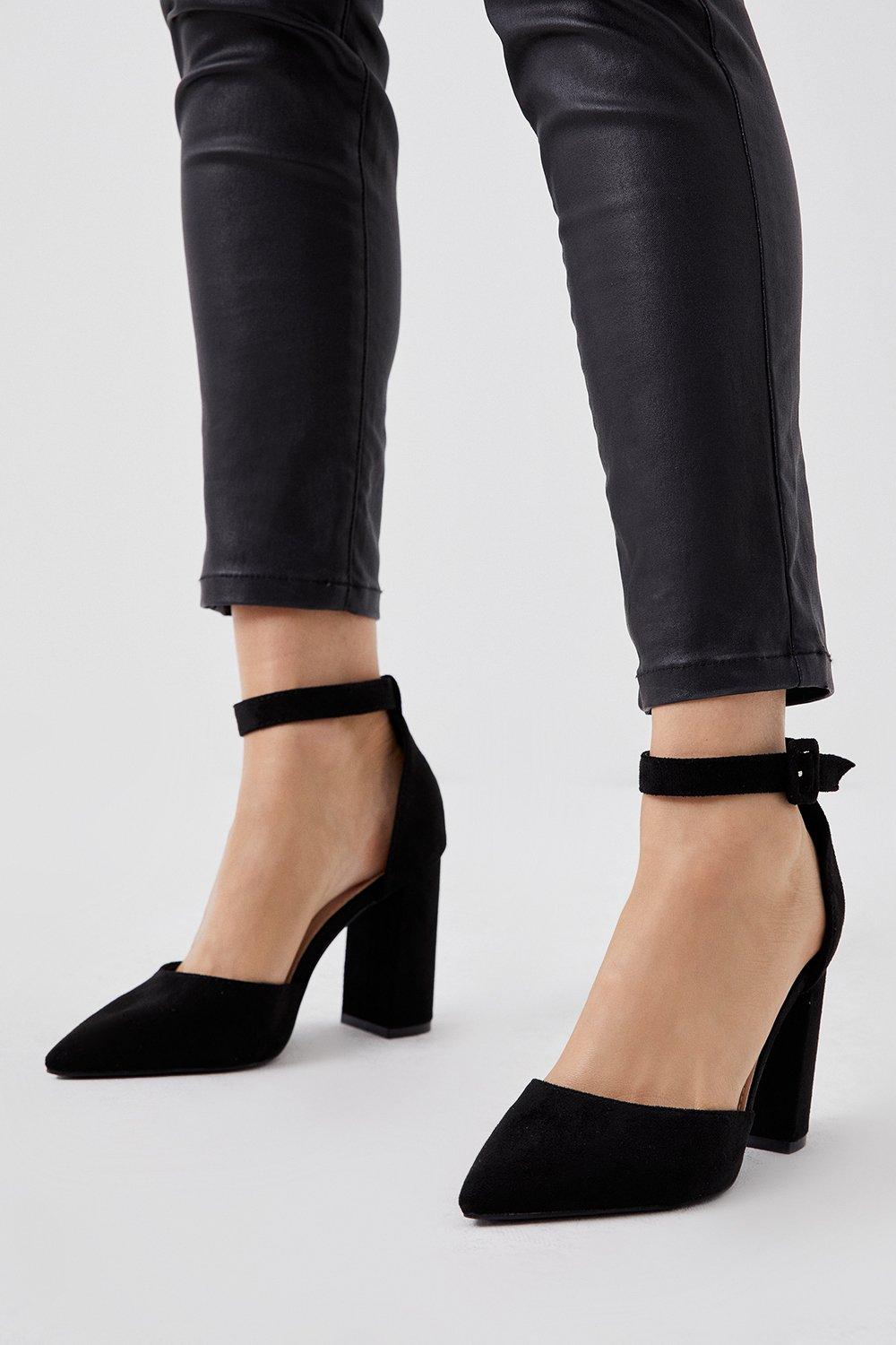 Women’s Edie Two Part Court Shoes - black - 8