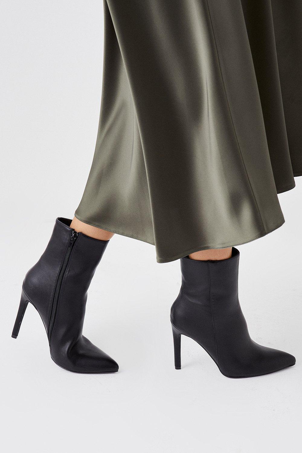 Women’s Faith: Madison Pointed Stiletto Ankle Boots - black - 4