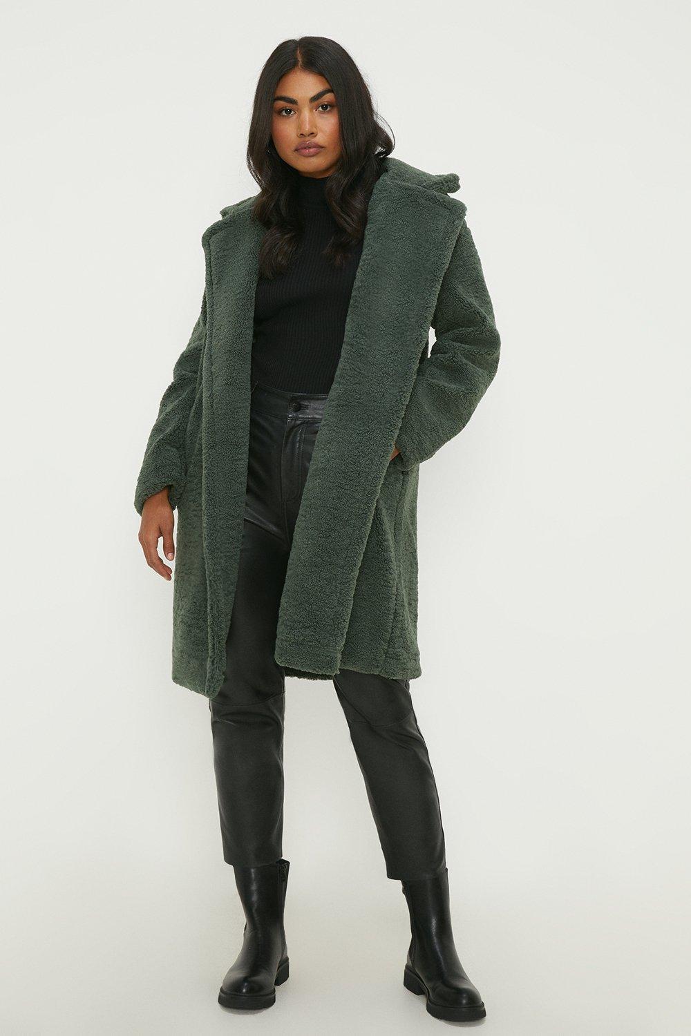 Borg hotsell coat longline