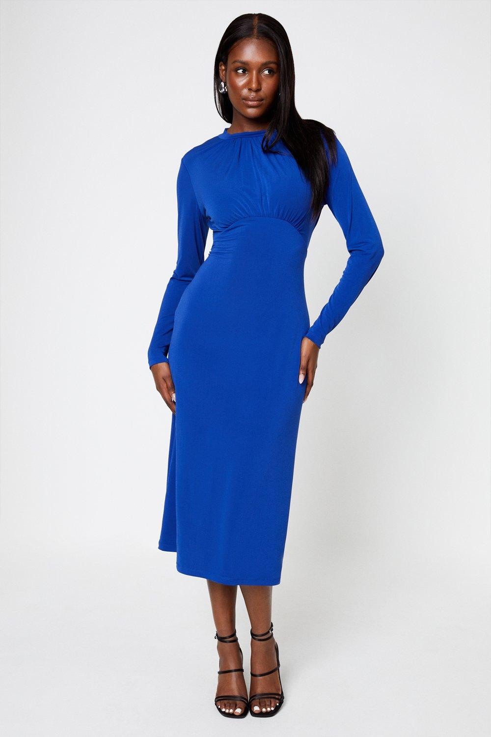 Dresses | High Neck Midi Dress | Dorothy Perkins