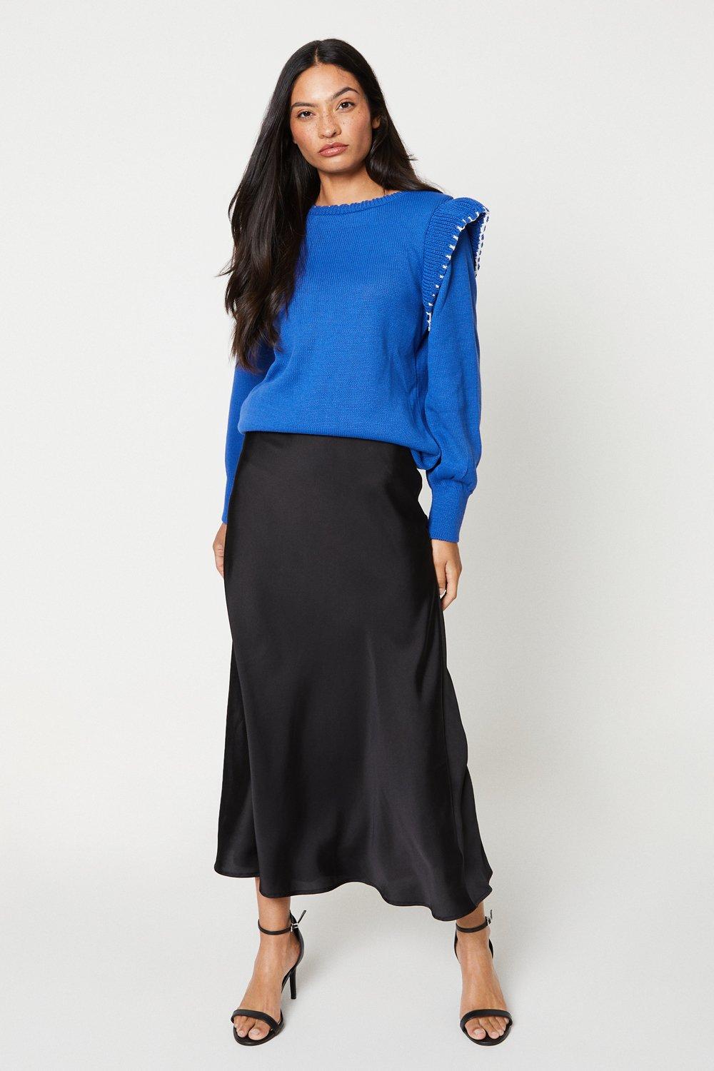 Frill best sale shoulder jumper