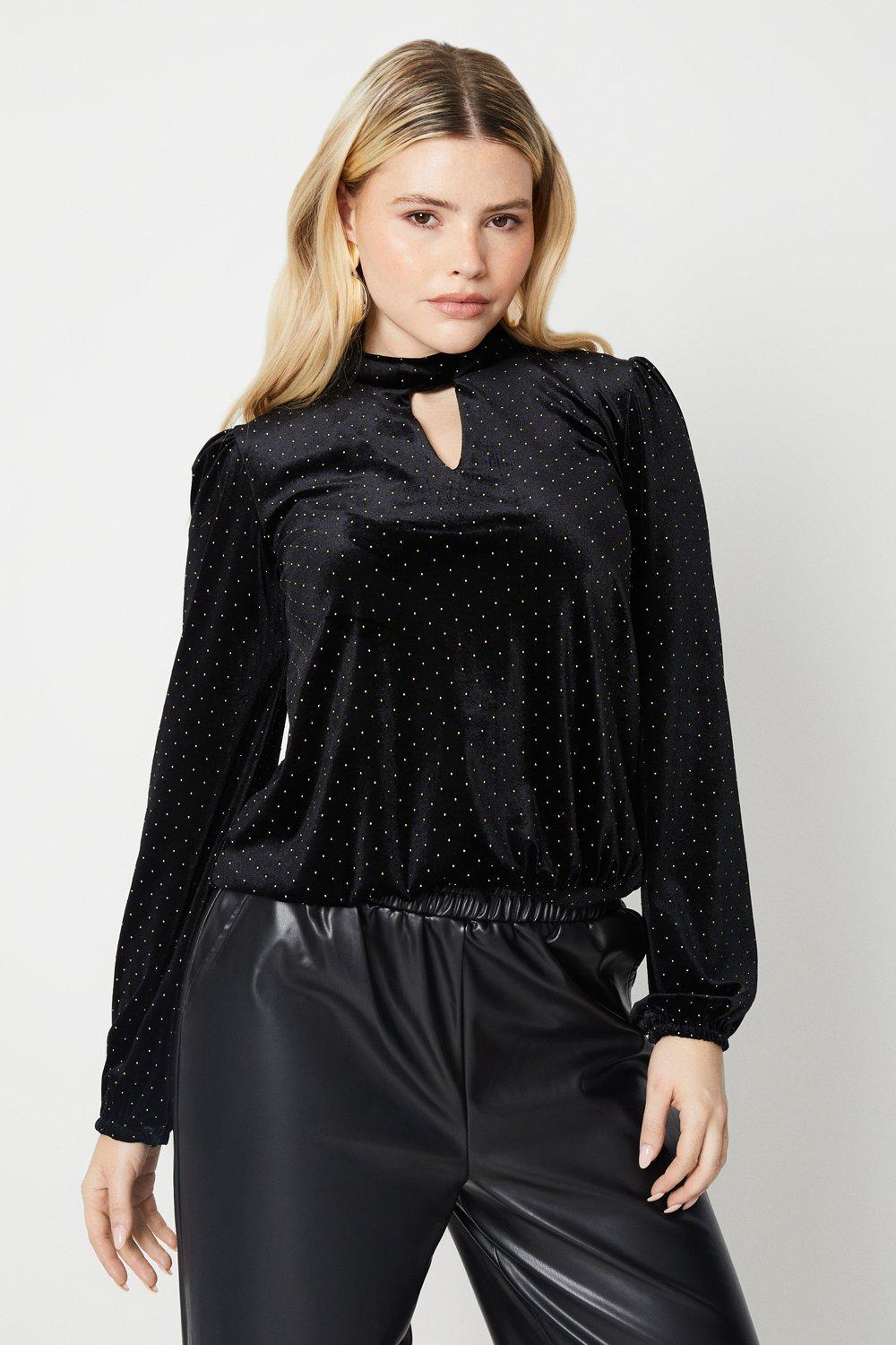 High neck keyhole on sale top