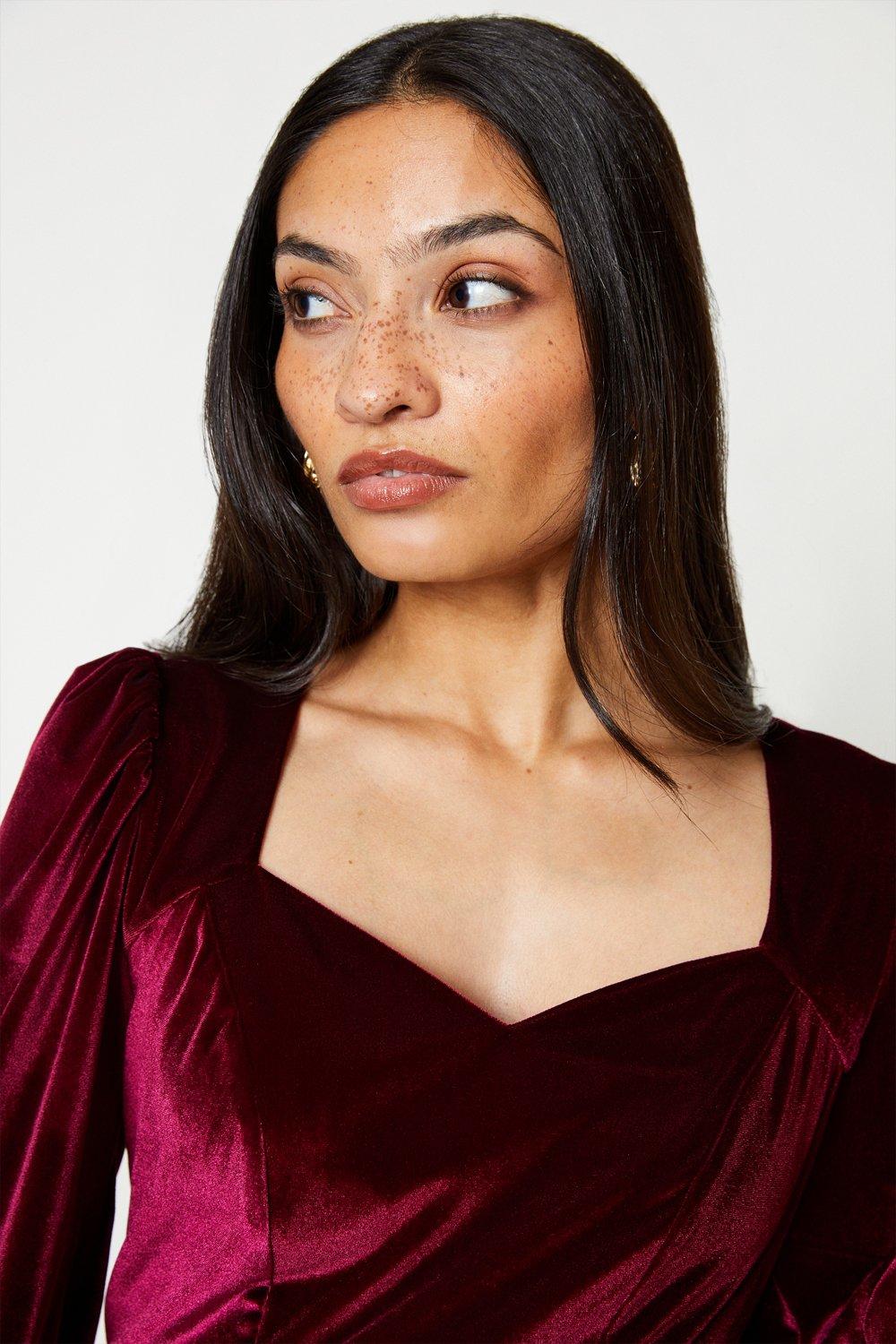 Dorothy perkins velvet outlet dress