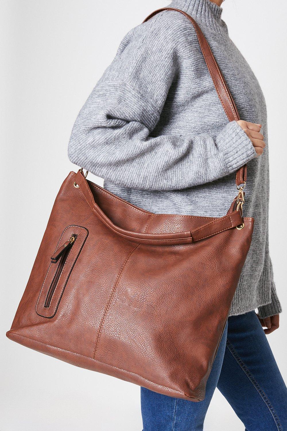 Women’s Tiana Medium Slouch Shoulder Bag - brown - ONE SIZE