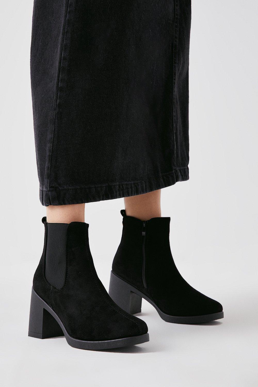 Casual heeled boots sale