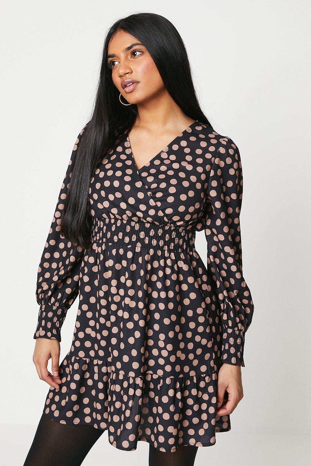 Lipsy spot outlet wrap dress