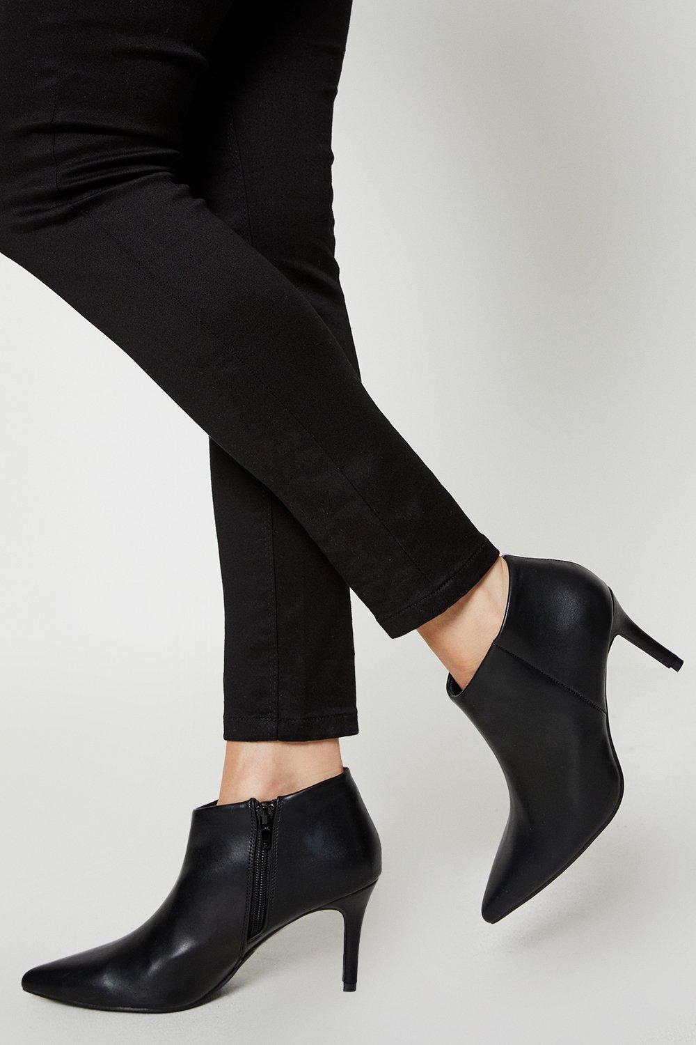 Women’s Principles: Odette Pointed Stiletto Heel Shoe Boots - black - 5