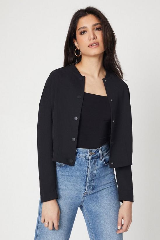Dorothy Perkins Button Front Bomber Jacket 1